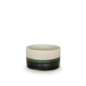Ocean Dip Bowl | Handmade Ceramic Bowl for Sauces & Small Servings - White/Black